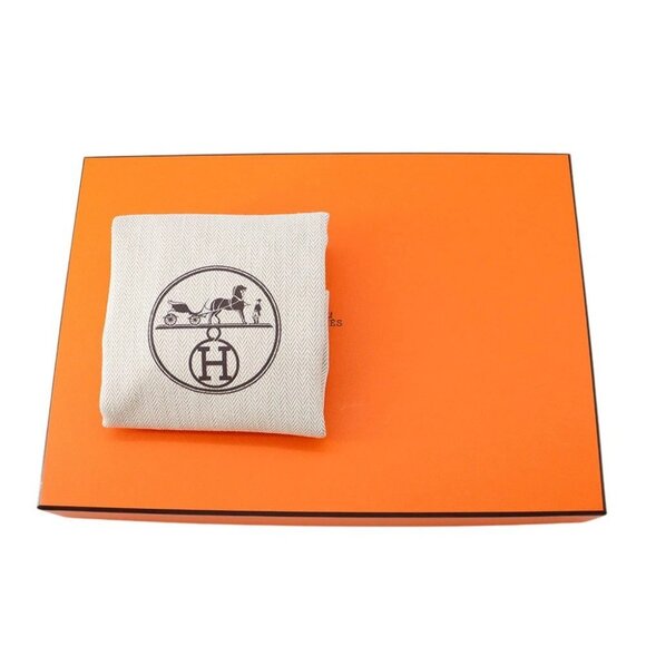 HERMES Herbag zip Size Mini Toile Military/Vache Hunter Leather Blue Indigo - Picture 7 of 7